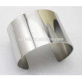 Shiny high polish finish Plain silver bangle bracelet sets